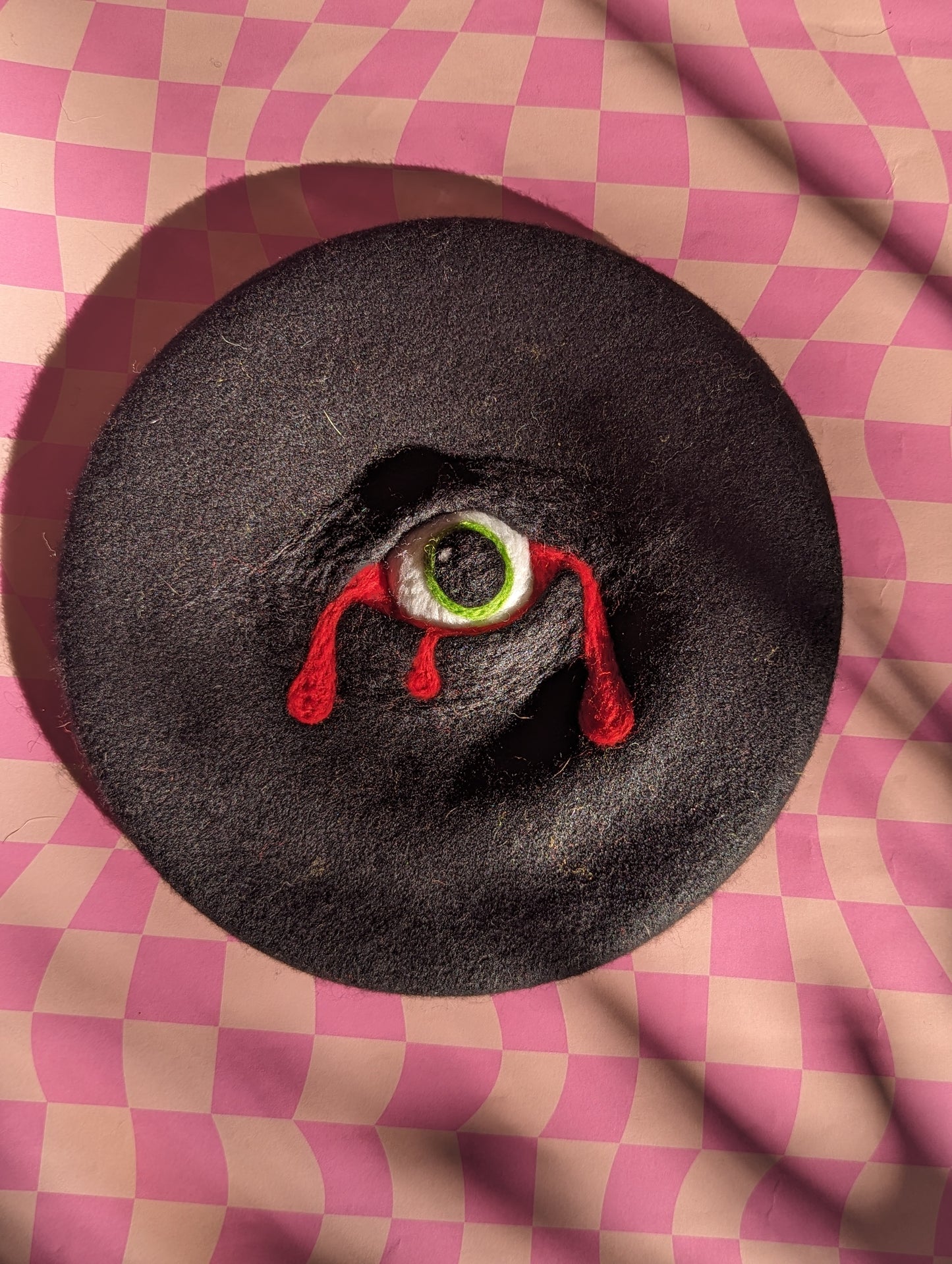 Green Eye Monster Beret