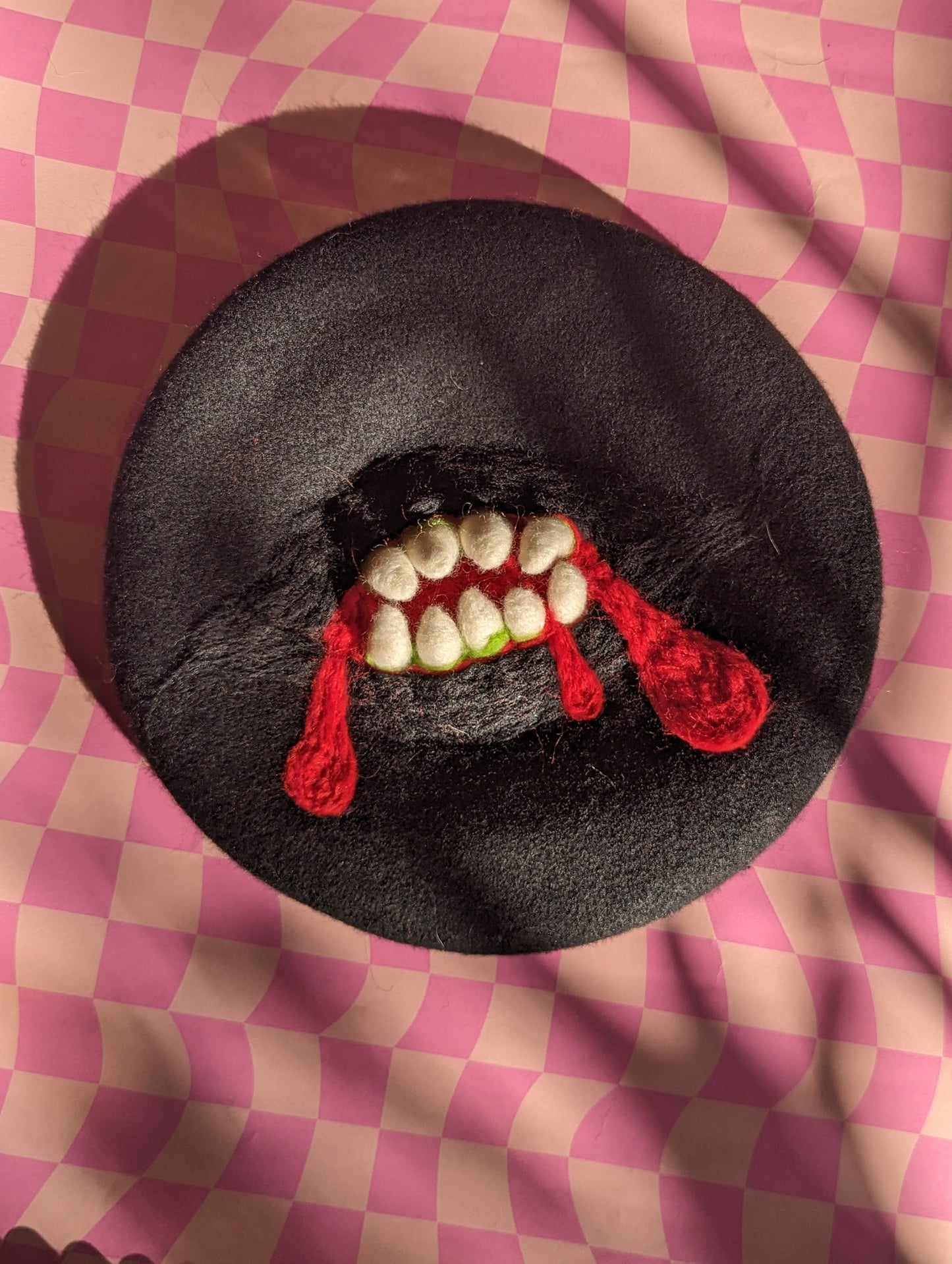 Monster Plaque Mouth Beret