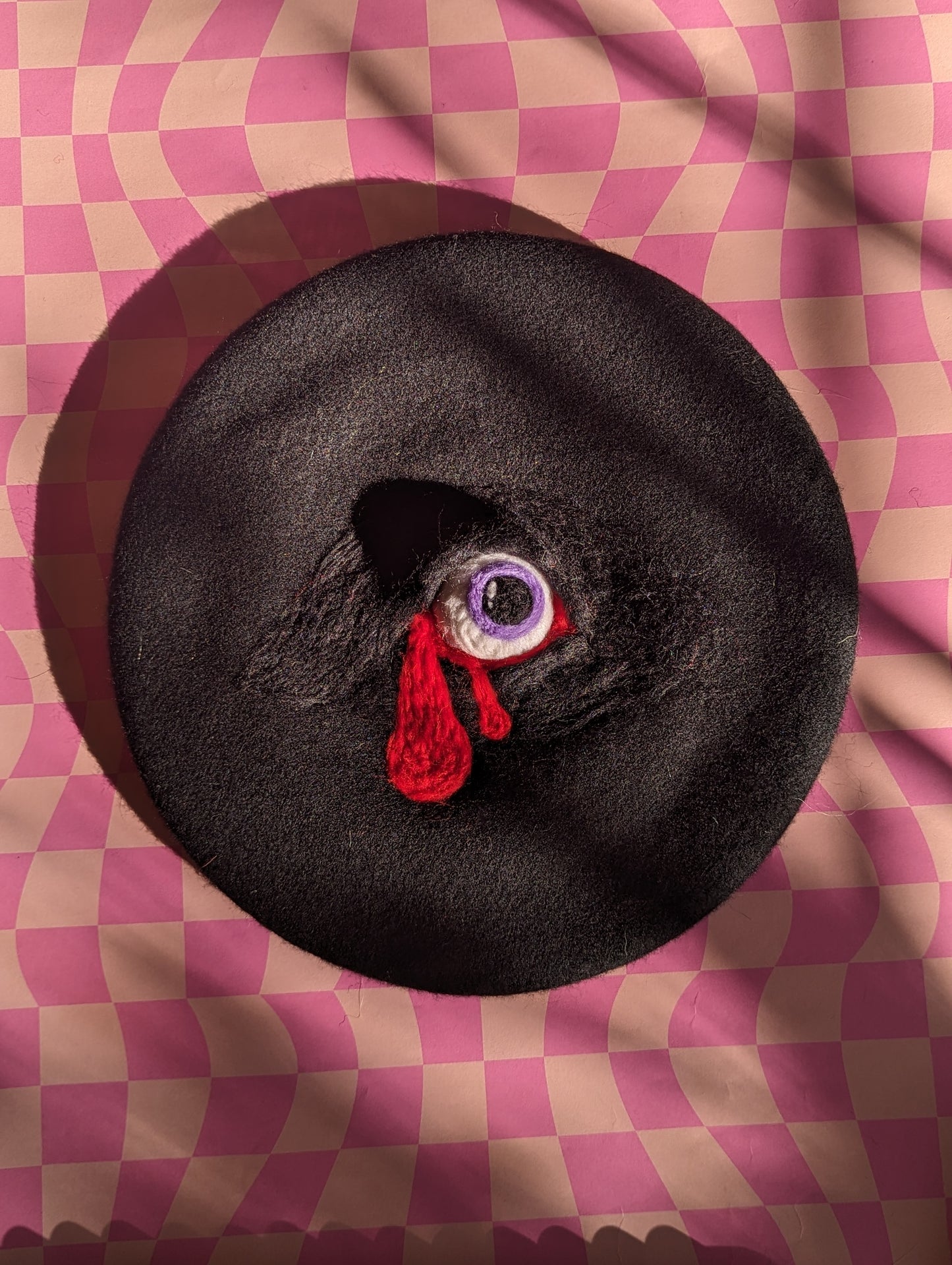 Purple Eye Monster Beret