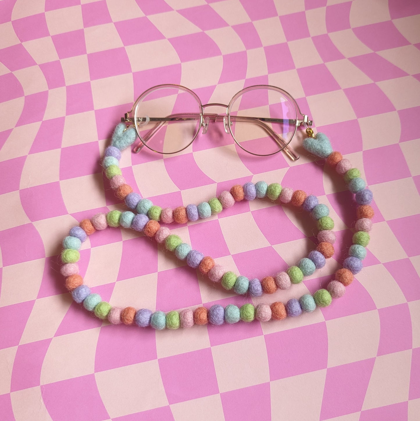 Felted Ball Glasses Lanyards