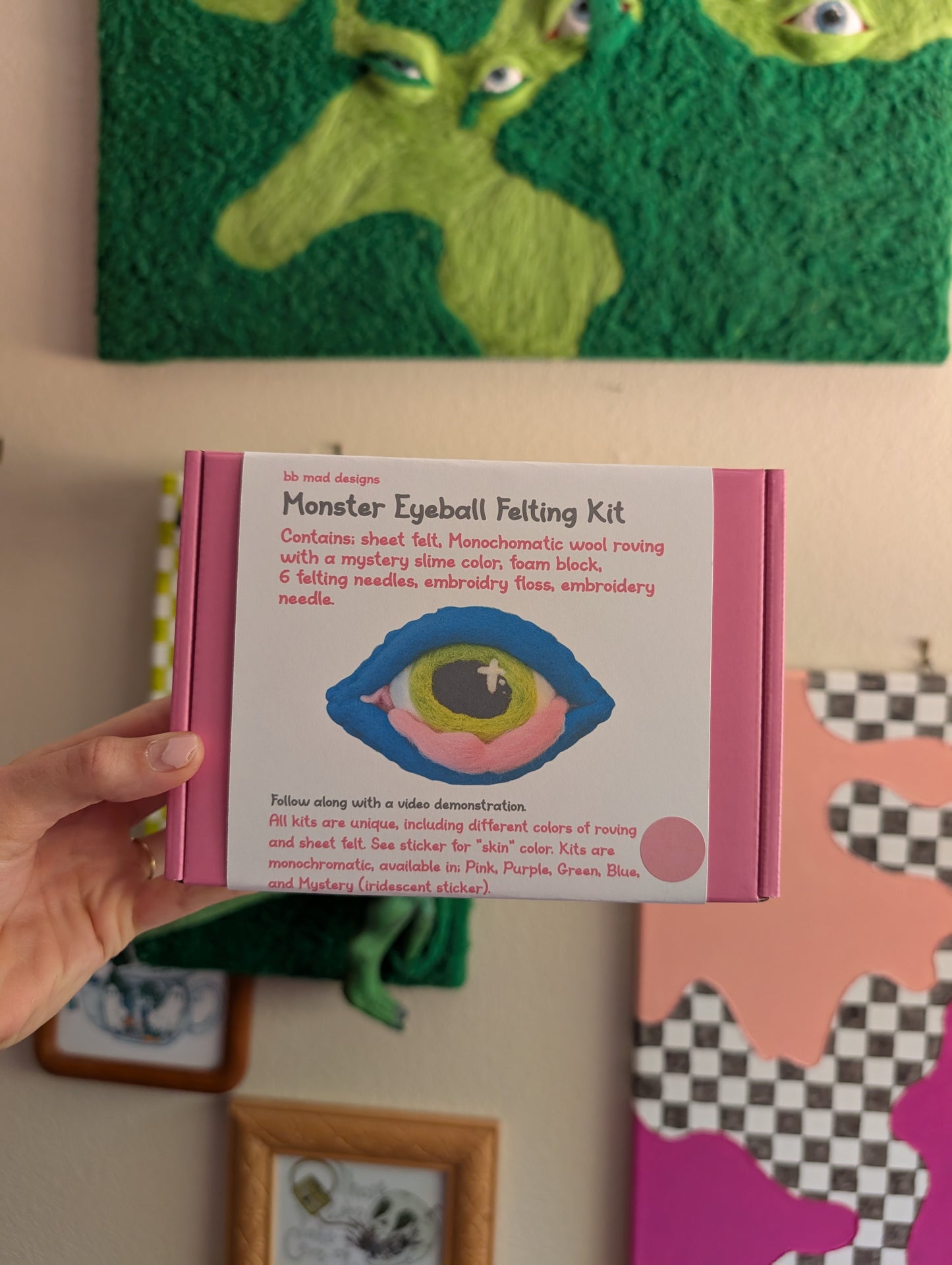 Monster Eyeball Felting Kit