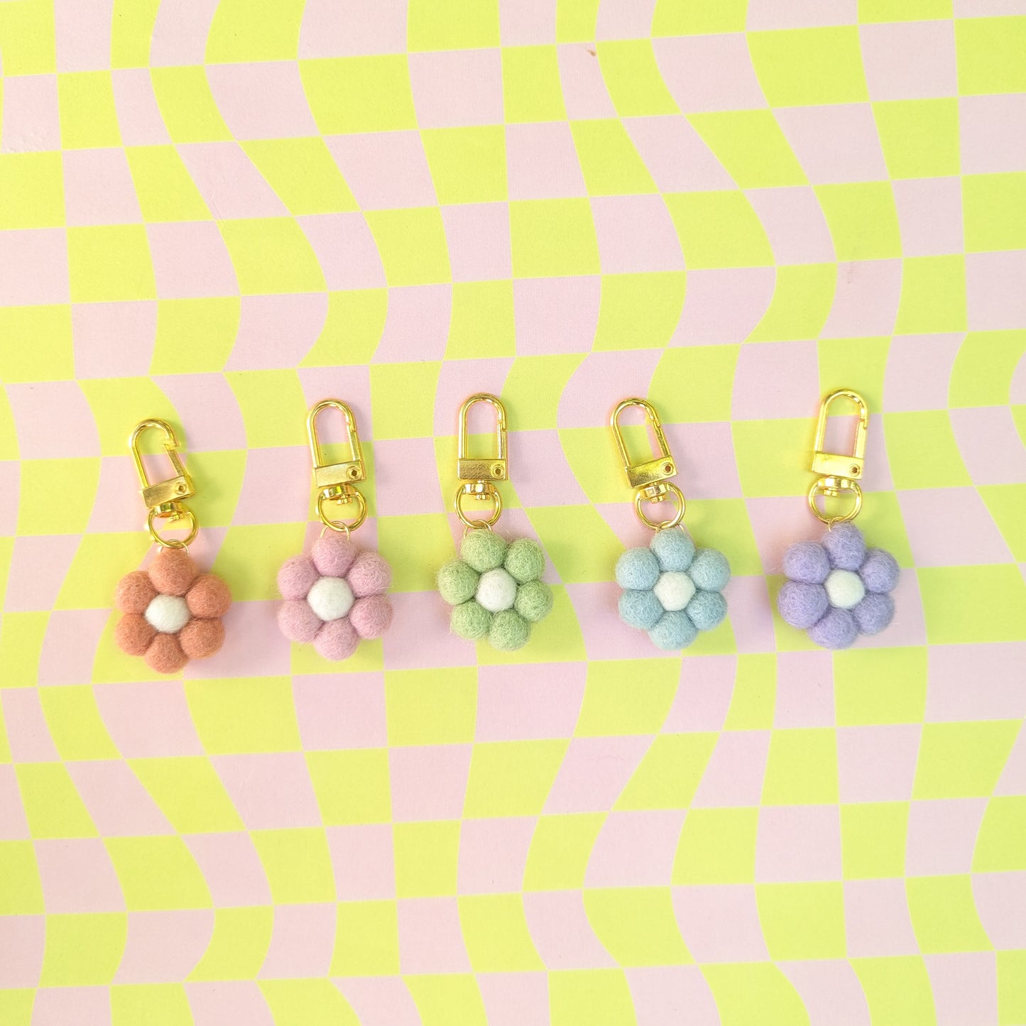 Mini Flower Keychains