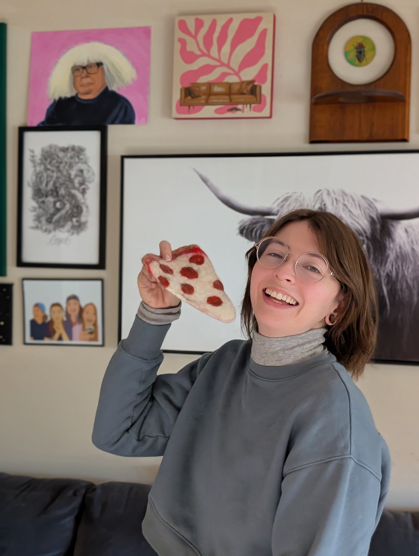 Pepperoni Pizza Wet Felting Kit