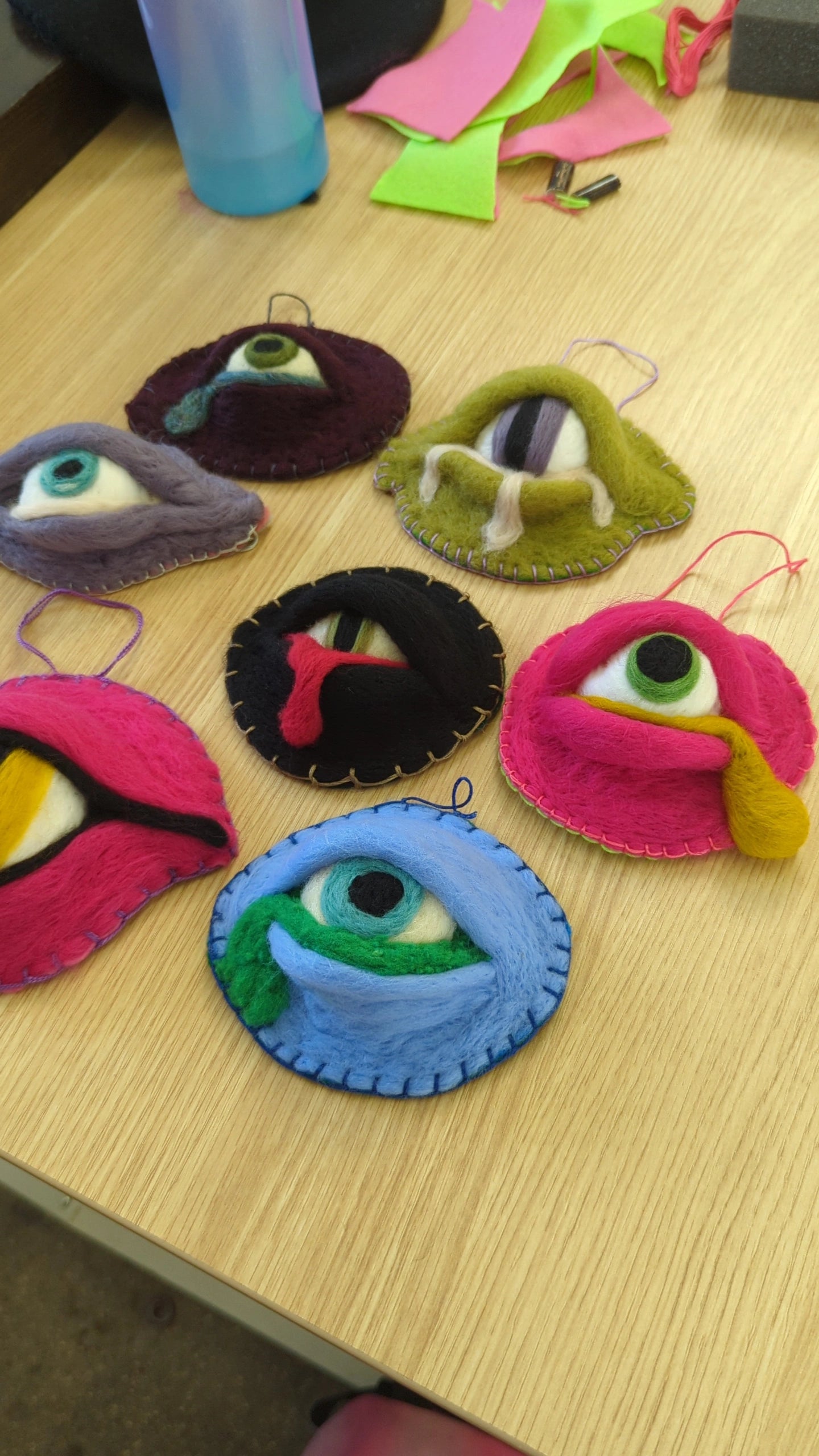 Eyeball Felting Class at The Secret Spot