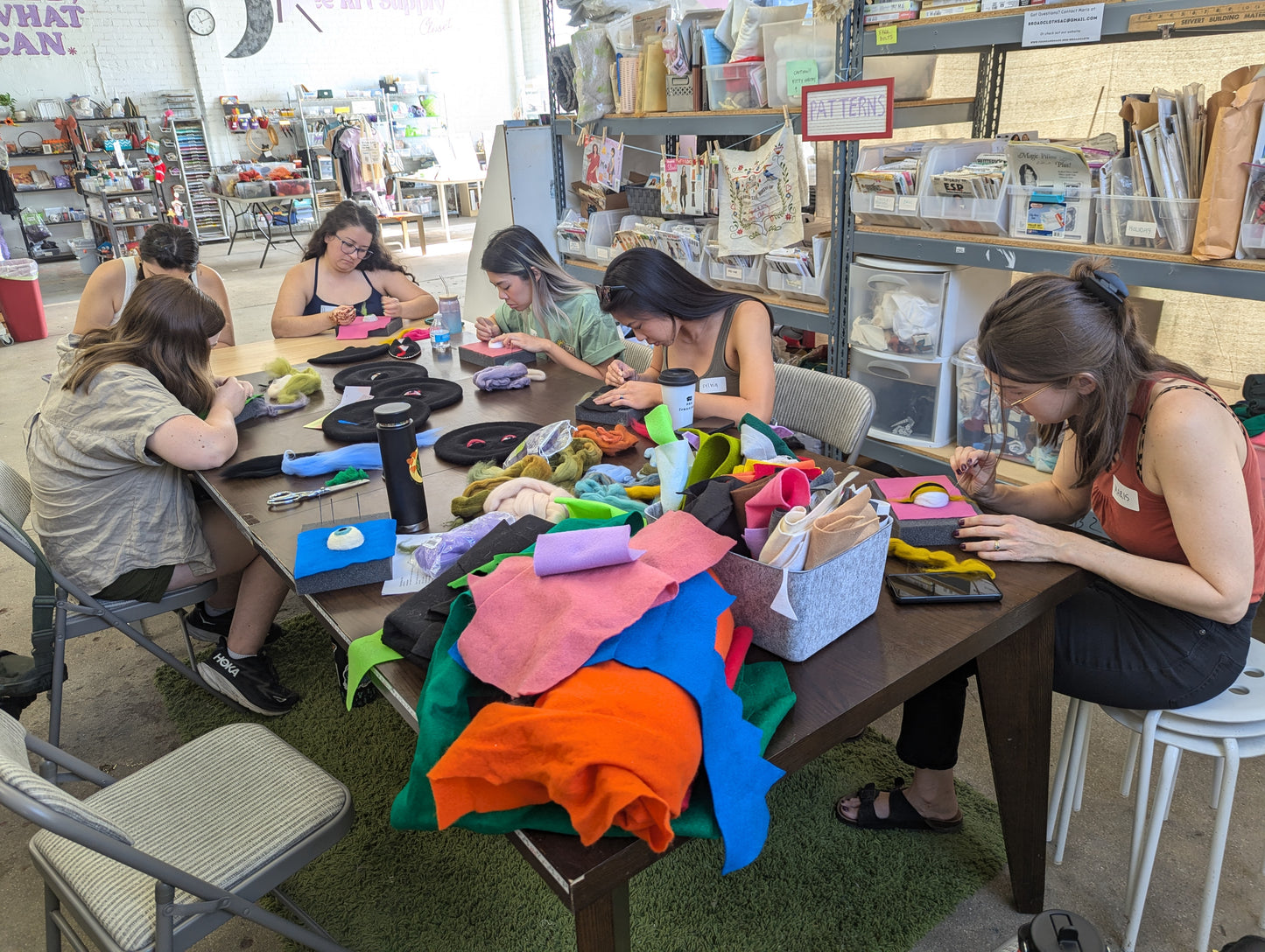 Eyeball Felting Class at The Secret Spot