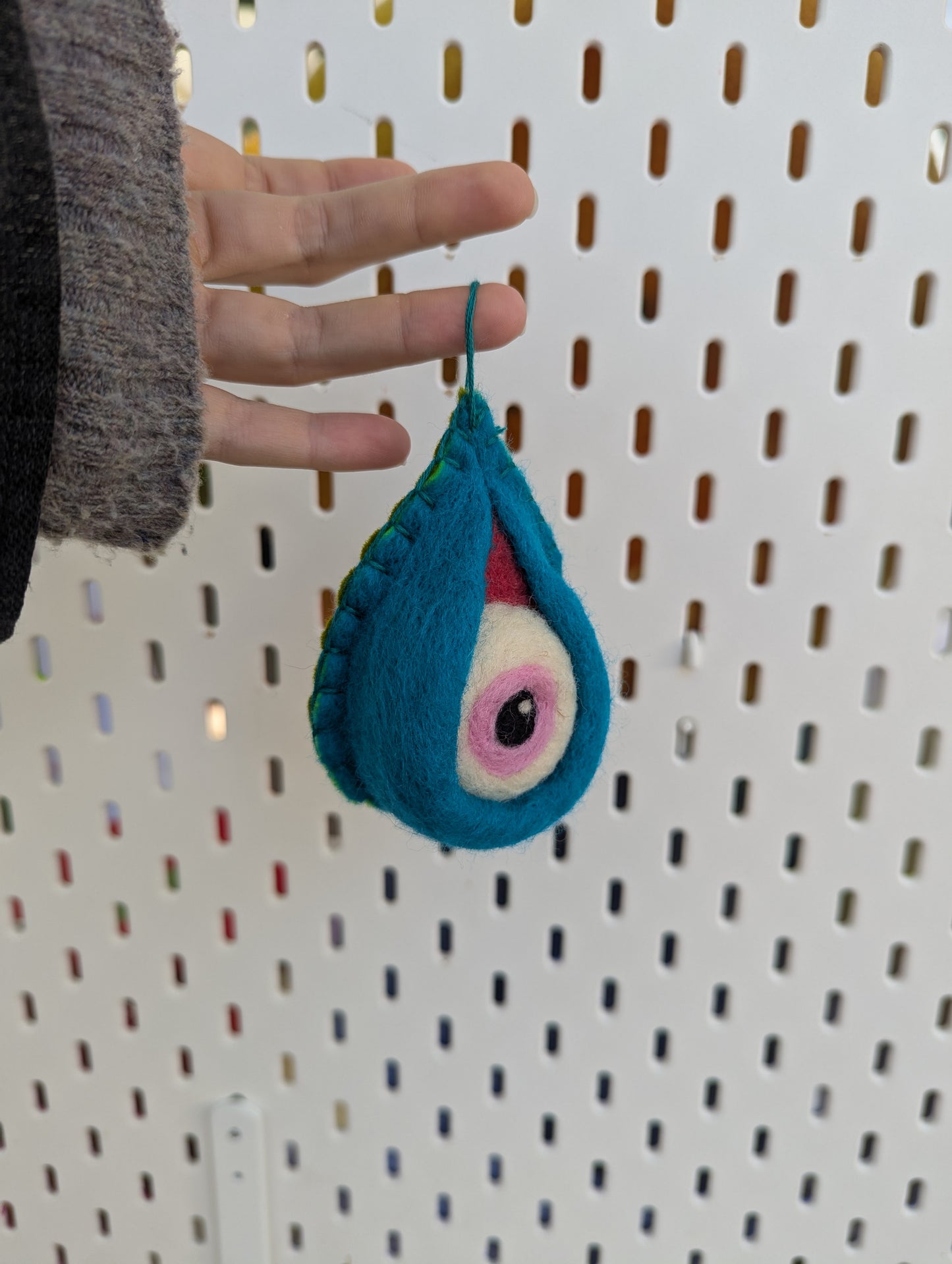 Blue Tear Monster Eye Wall Hanging