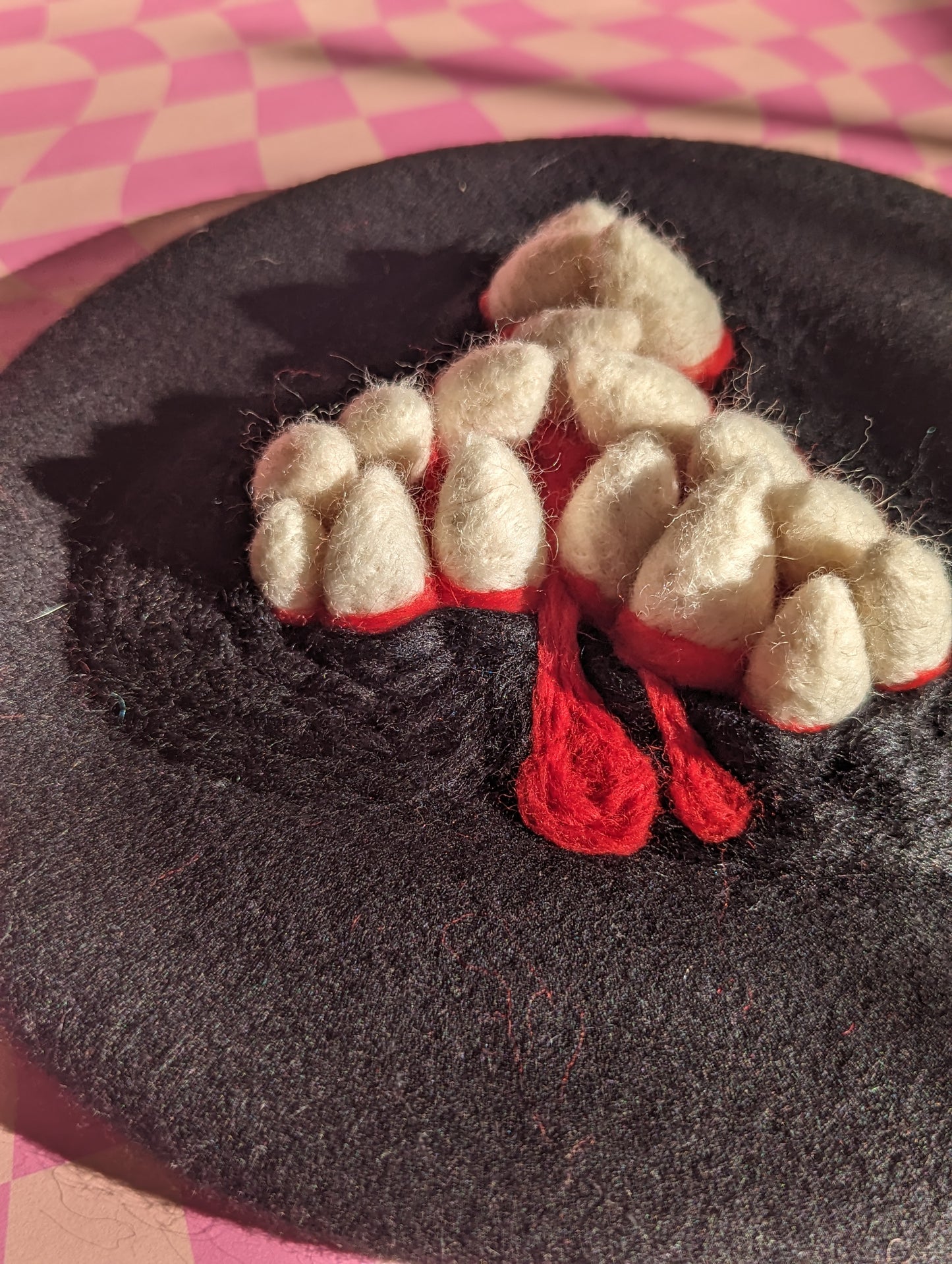 Three Part Monster Mouth Beret