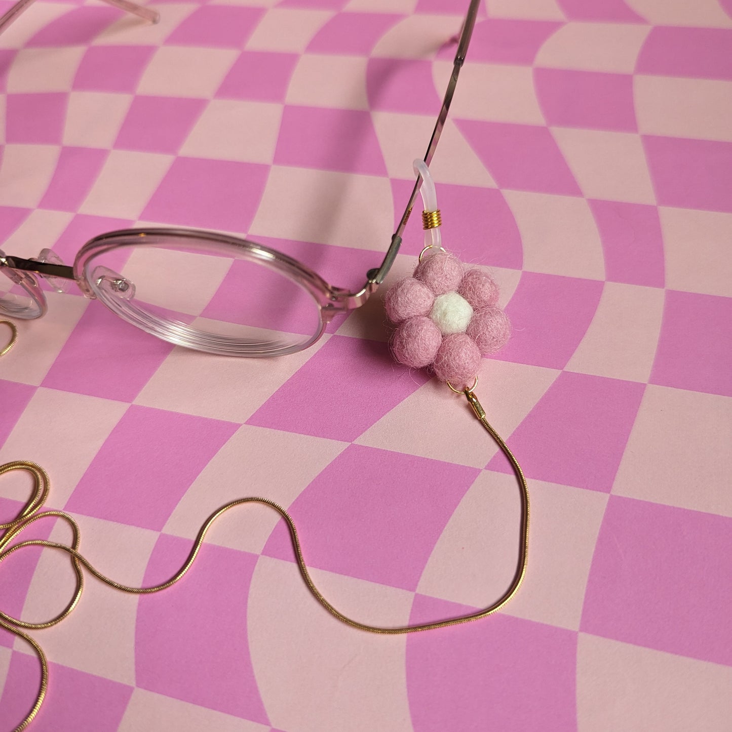 Flower Gold Glasses Chain