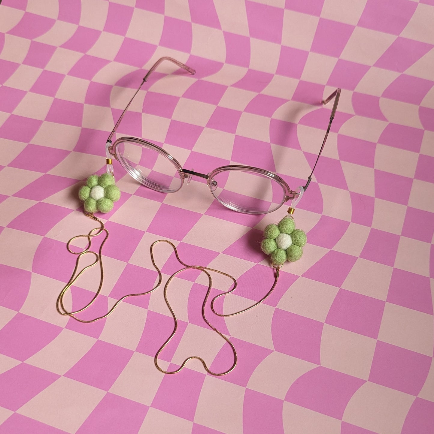 Flower Gold Glasses Chain