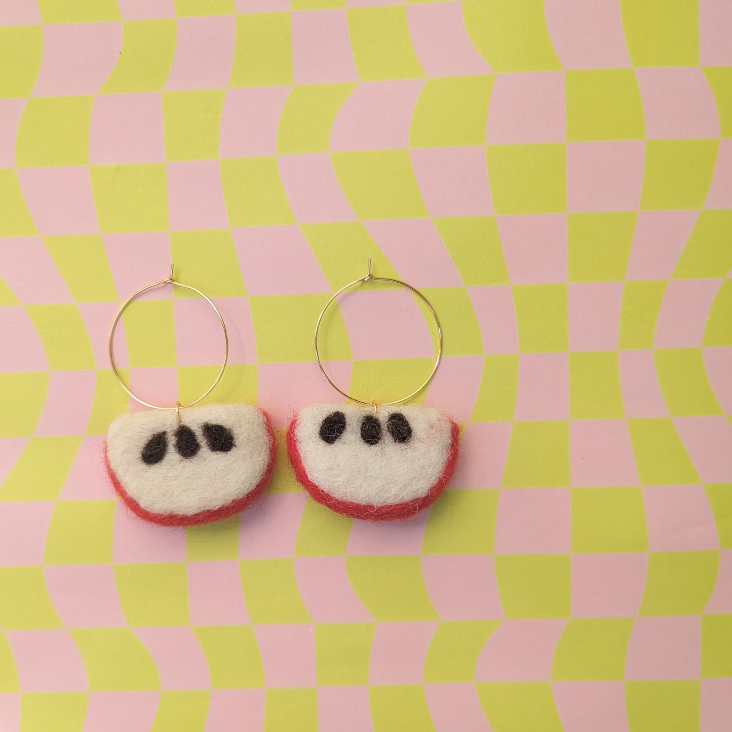 Apple Hoop Earrings