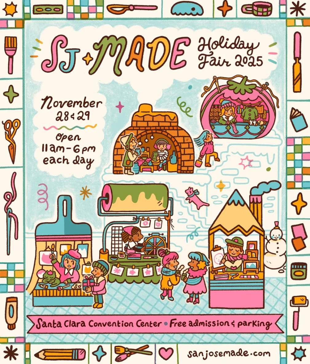 Mini Xmas tress Felting Class at SJ Made Holiday Fair