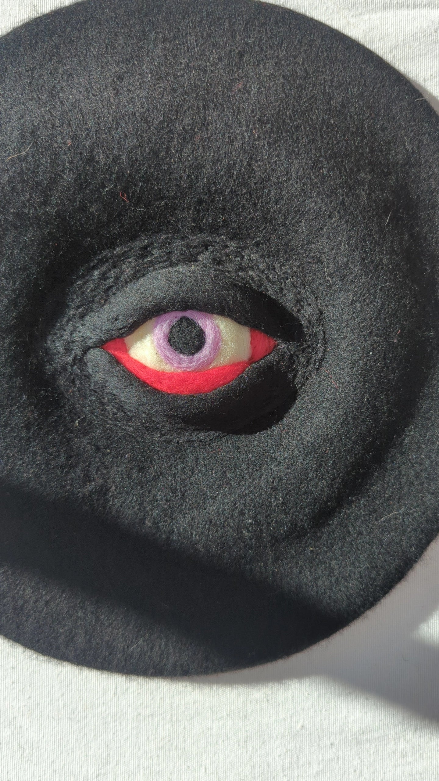 Purple Iris Eye Monster Beret