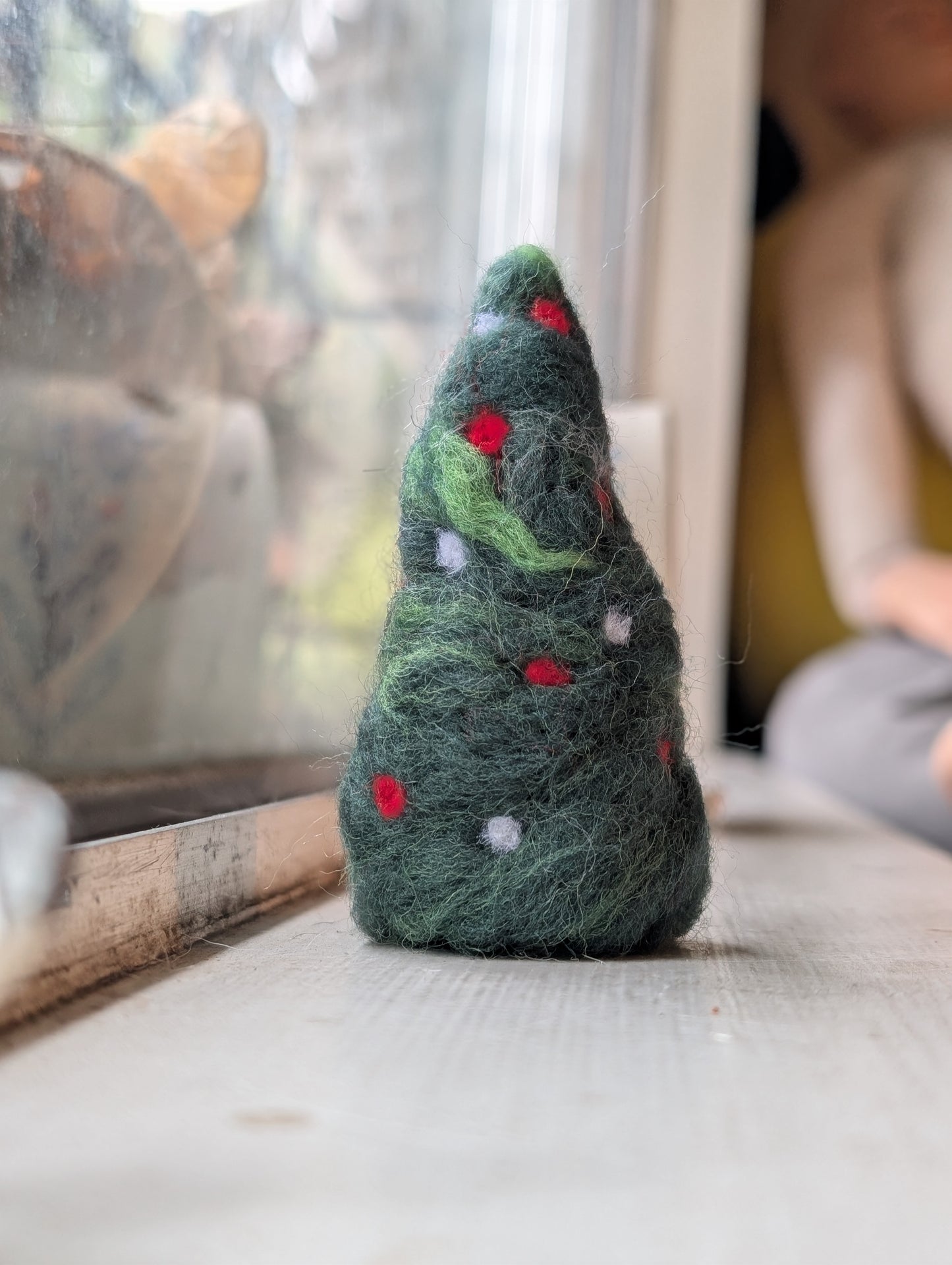 Mini Xmas tress Felting Class at SJ Made Holiday Fair