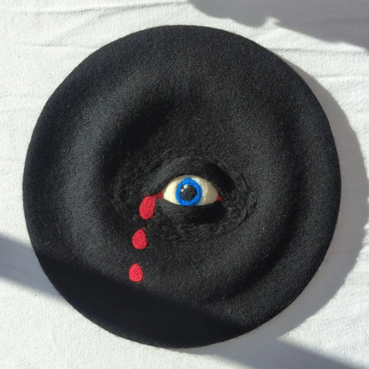 Blood Drops Eye Monster Beret