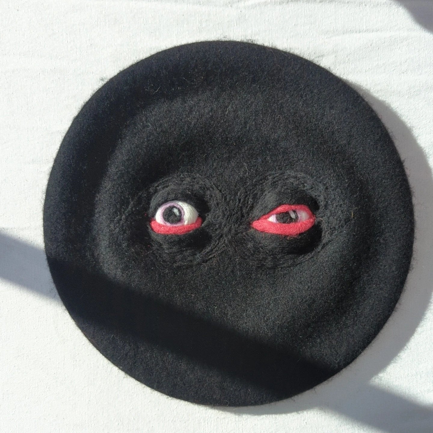 Pink Eye Eyes Monster Beret