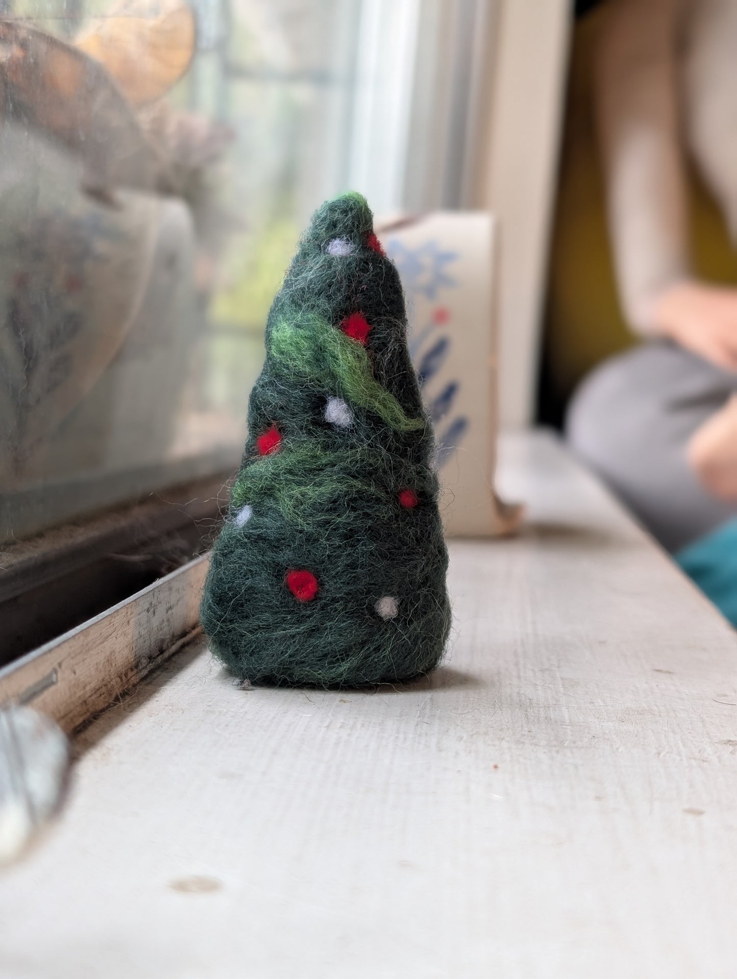 Mini Xmas tress Felting Class at SJ Made Holiday Fair