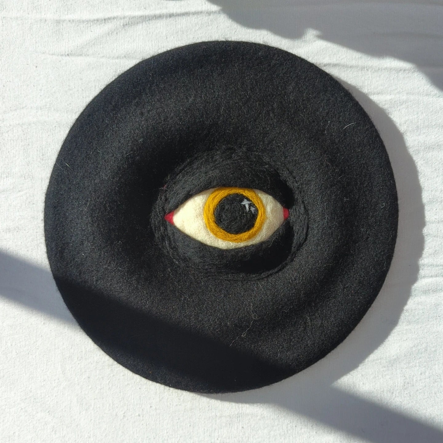 Giant Yellow Eye Monster Beret