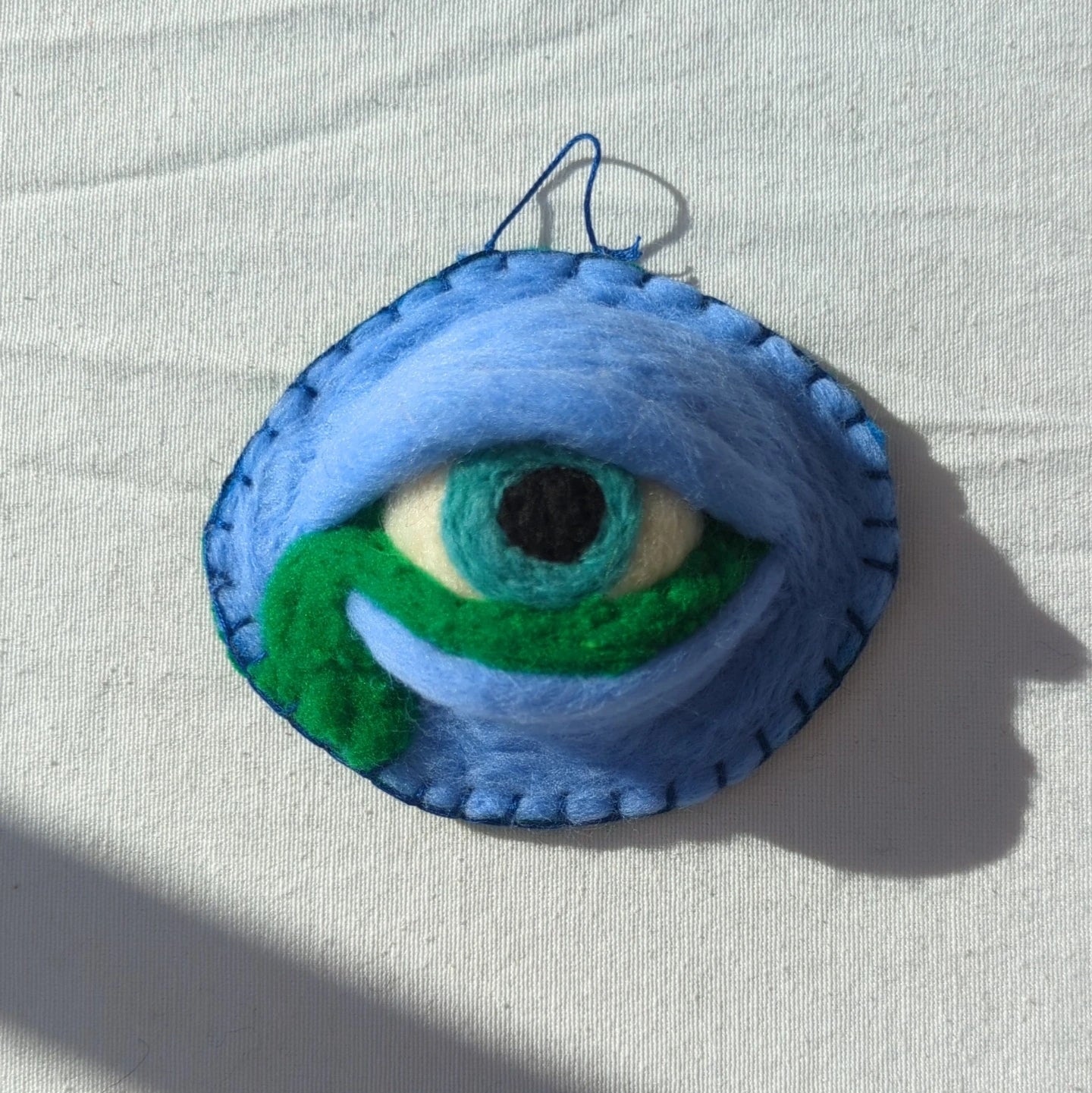 Blue & Green Monster Eye Wall Hanging