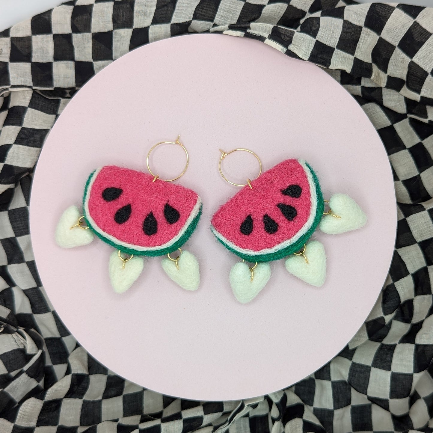 Crazy Watermelon Earrings